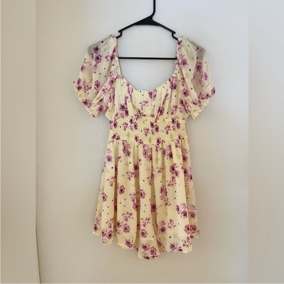 Princess Polly Pants - Princess Polly Yellow Floral Summer Romper 4